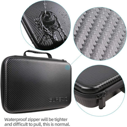 SUREWO Surface-Waterproof Carrying Case Compatible with GoPro Hero 13/12/11/10/9/8/7/(2018)/6/5 Black,DJI osmo action,AKASO/Campark/YI Action Camera and More