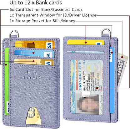 FurArt Slim Minimalist Wallet, Front Pocket Wallets, RFID Blocking, Credit Card Holder for Men & Women