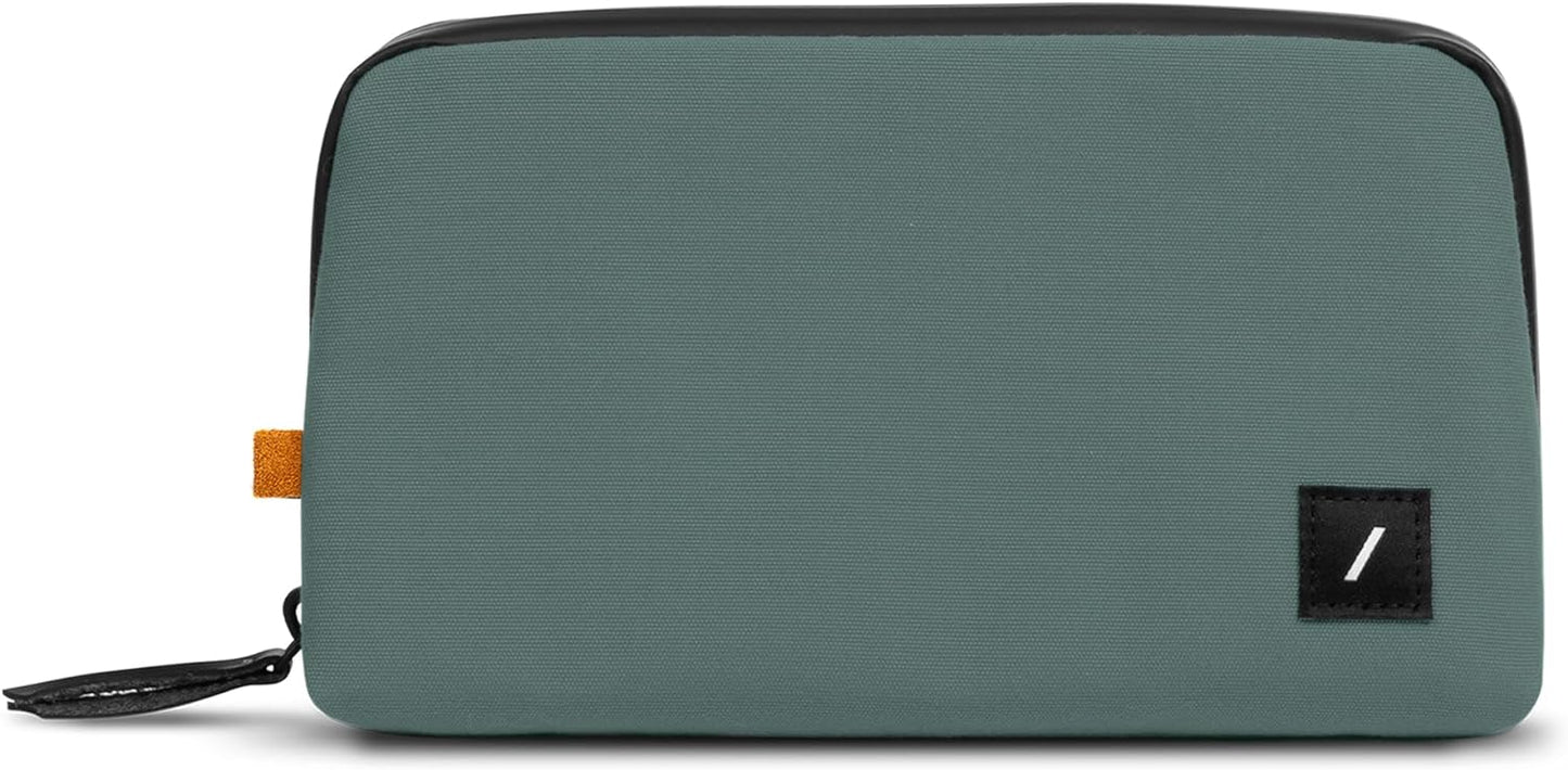 Native Union Stow Lite Organizer W.F.A Tech Organizer – Minimalist Travel Pouch Made of Recycled Materials for Everyday Accessory Storage & Protection – Stores Cables, Chargers & More (Slate Green)
