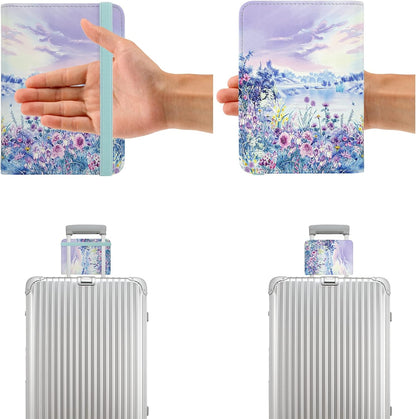 ZOPPEN Passport Holder Wallet, Passport Cover Travel Wallet Women Travel Essentials Accessories Document Organizer Travel Must Haves Rfid Blocking Cover Case for Women and Men, Lavender