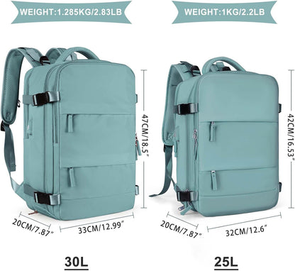 coowoz Travel Backpack For Women Men,Carry On Backpack,Hiking Backpack Waterproof Outdoor Sports Rucksack Casual Daypack Travel Essentials（Blue）