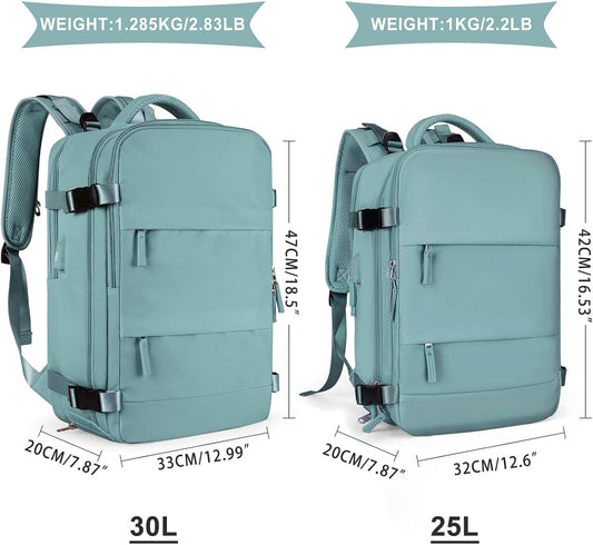 coowoz Travel Backpack For Women Men,Carry On Backpack,Hiking Backpack Waterproof Outdoor Sports Rucksack Casual Daypack Travel Essentials（Blue）