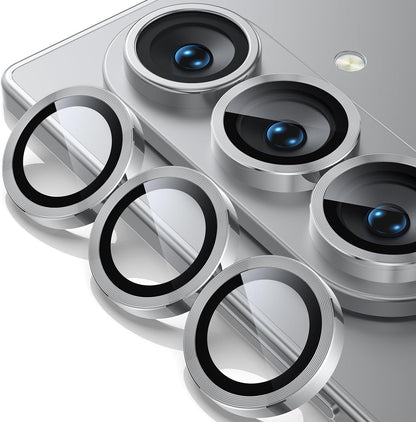 WSKEN for Z Fold 7 Camera Lens Protector Case Cover - Ultra HD Anti-Reflective Tempered Metal Glass Anti Scratch Rear Camera Screen Protector Film for Samsung Galaxy Z Fold 7 5G Accessories,Silver