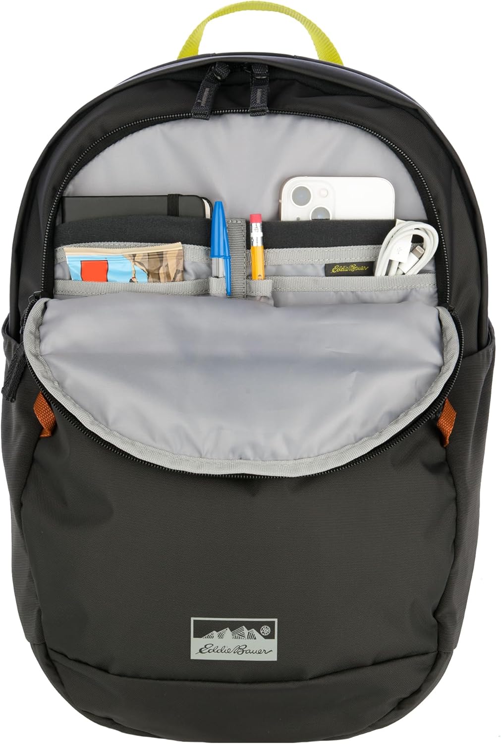 Eddie Bauer 20L Venture Backpack, Hydration and Laptop Compatible Daypack, Carbon Black