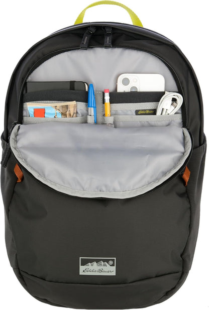 Eddie Bauer 20L Venture Backpack, Hydration and Laptop Compatible Daypack, Carbon Black