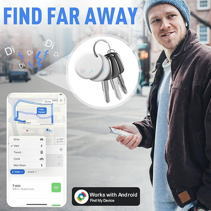 Bluetooth Tracker for Android, 2 Pack Item Finder Work with Google Find My Device App, Keys Finder and Item Locator for Keys Wallet Bags Pets ONLY Android, Smart Tracking Tag for Luggage, Backpack