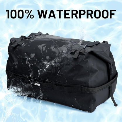 MIER Large Waterproof Duffel Bag Rolltop Dry Backpack Duffle Bags for Kayaking, Rafting, Boating, Swimming, Camping, Travel, Gym, Beach, 60L/80L