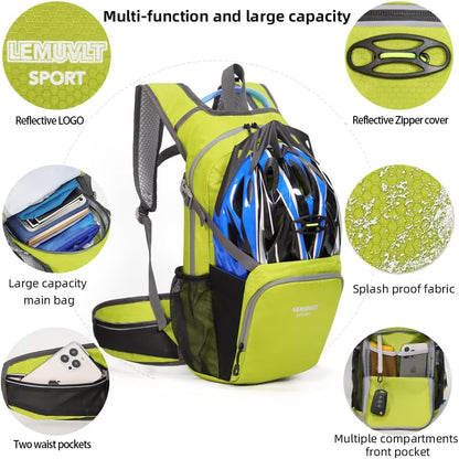 Hiking Daypack Waterproof Biking Backpack 15L Lightweight Durable Backpack for Ski Snowboarding Running MTB Cycling