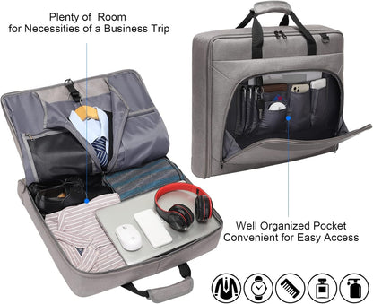 Modoker Suit Luggage Garment Bag with Shoulder Strap, Suit Carry on Bag Hanging Suitcase Garment Bags for Men Women Business Travel