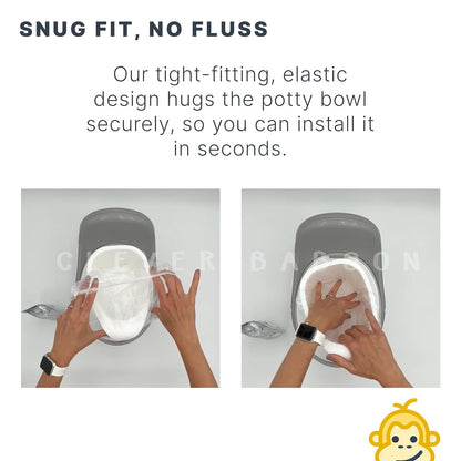 Premium Refill Potty Bags - Strong, Leak-Proof Bags for Travel Potties, Potty Chairs, Potty Seats & Portable Toilets (Regular Size, 30, Count)