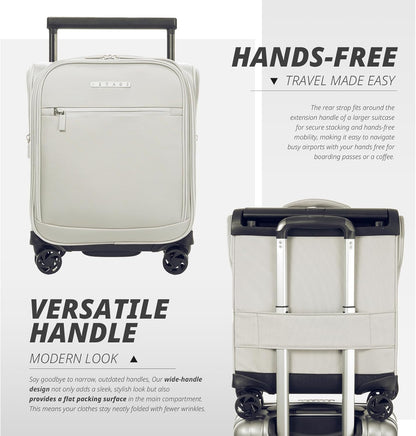 Verage Underseat Carry On Luggage with Spinner Wheels 15 inch Overnight Suitcase Travel Business Bag for Airlines Men Women
