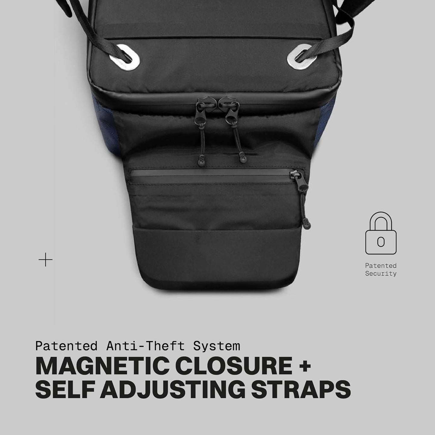 The Frenchie Co. - Super Light Speed Backpack - Expandable lightweight ballistic nylon - Anti-theft magnetic closure for quick secure access - Self-adjusting straps for comfort