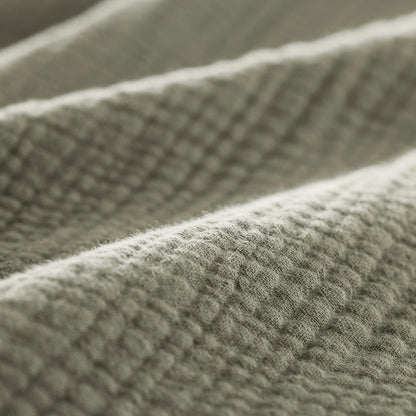 BOLL & BRANCH Dream Bed Blanket - Full/Queen, Sageleaf - Luxury 100% Organic Cotton - Soft, Lightweight and Breathable - Cloud-Like Touch