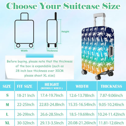 Luggage Cover for Suitcase Elastic Suitcase Cover Protector, Carry On Luggage Sleeve Anti Scratch Travel Essentials Suitcase Protector Fits 27-29