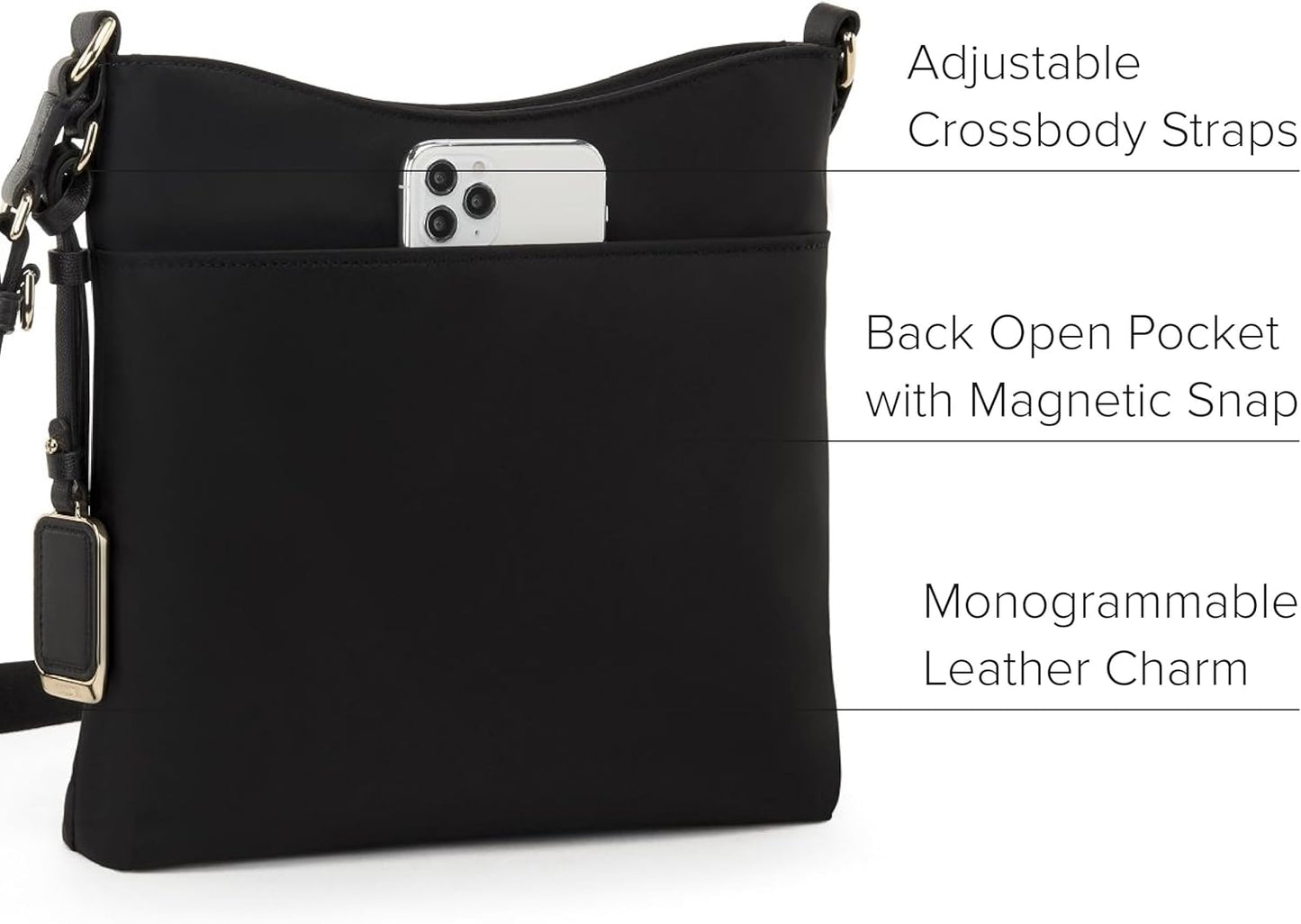 TUMI - Voyageur Tyler Crossbody - Nylon Crossbody Bag - Business, Travel Bag - Stain, Water-Resistant - Stylish Purse