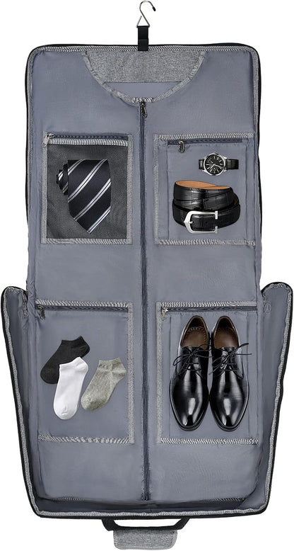 Modoker Suit Luggage Garment Bag with Shoulder Strap, Suit Carry on Bag Hanging Suitcase Garment Bags for Men Women Business Travel
