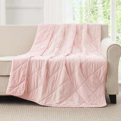 Cozy Bliss Cooling Throw Blanket for Hot Sleepers, Q-Max 0.4 Cooling Comfort 50x70, Cold Blankets for Night Sweats Sleeping, Ultra-Cool Lightweight Breathable Summer Blanket for Bed Travel