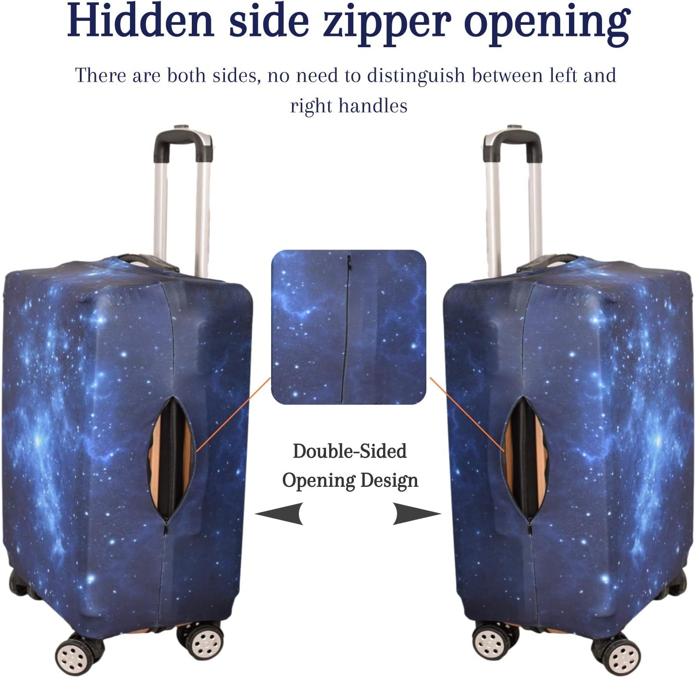 Luggage Cover,Washable Elastic Suitcase Cover Protector Galaxy, XL: Fit 29-30 Inch Luggage