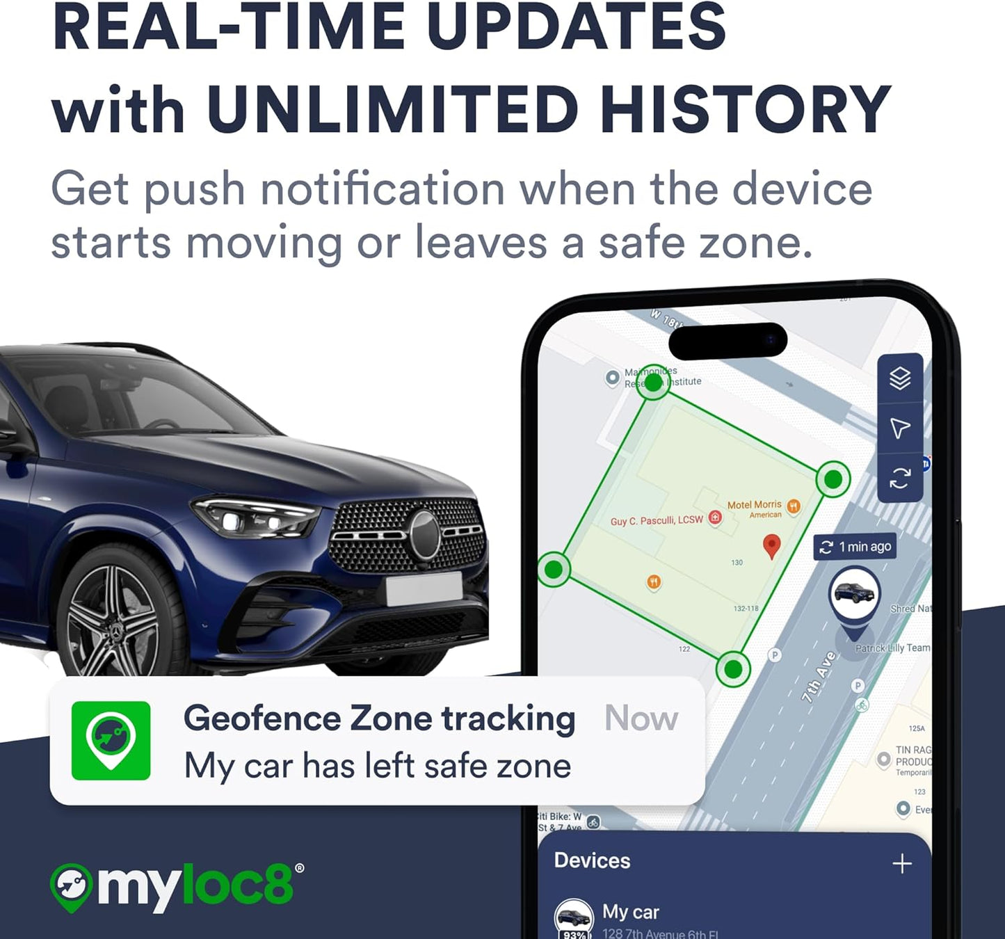 GPS Tracker for Vehicles with Magnet – 4G LTE Real-Time Location Device with App, Long Life Battery – Anti-Theft GPS Tracker for Car, Motorcycle, Scooter, Bike - (12-Mo Subscription Included)