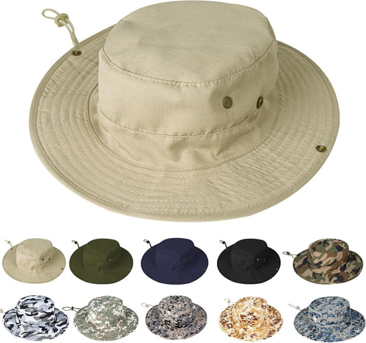 Sun Hats for Men Women Boonie Hat Foldable Fishing Hat UPF 50+ Bucket Hat for Fishing Hiking Garden Safari Beach