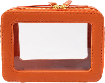 SANHECUN Toiletry bag waterproof cosmetic organizer with handle lagre opening for travelling