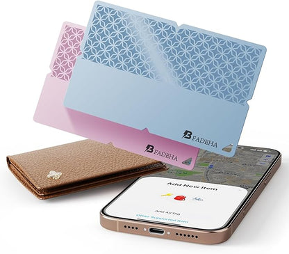 2025 [Apple MFi Certified] (iOS Only) Bluetooth Tracker Smart Finder for Apple Find My, iPhone Card Wallet Finder GPS Tracker, 5-10 Years Battery, Keys Finder and Item Locator for Keys, Bags, Passport