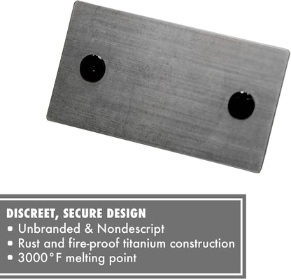 ColdTi - Titanium Bitcoin Seed Plates for Ultra-Secure Ethereum and Crypto Seed Phrase Storage (2 Plates w / 1 Scribe & Anti-Tamper Seals) - Premium Seed Phrase Metal.