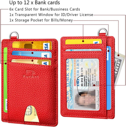 FurArt Slim Minimalist Wallet, Front Pocket Wallets, RFID Blocking, Credit Card Holder for Men & Women