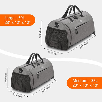 TOPDesign Gym Bag for Women, Duffel Bag with Shoe Compartment & Wet Pocket for Travel Sports (M Yoga)