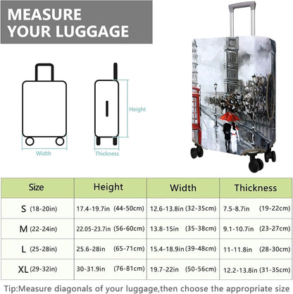 Travel Luggage Cover Suitcase Protector Fits 18-32 Inch Wheel Covers PatternedTravel Related Items Flower Luggage Protector Elastic S