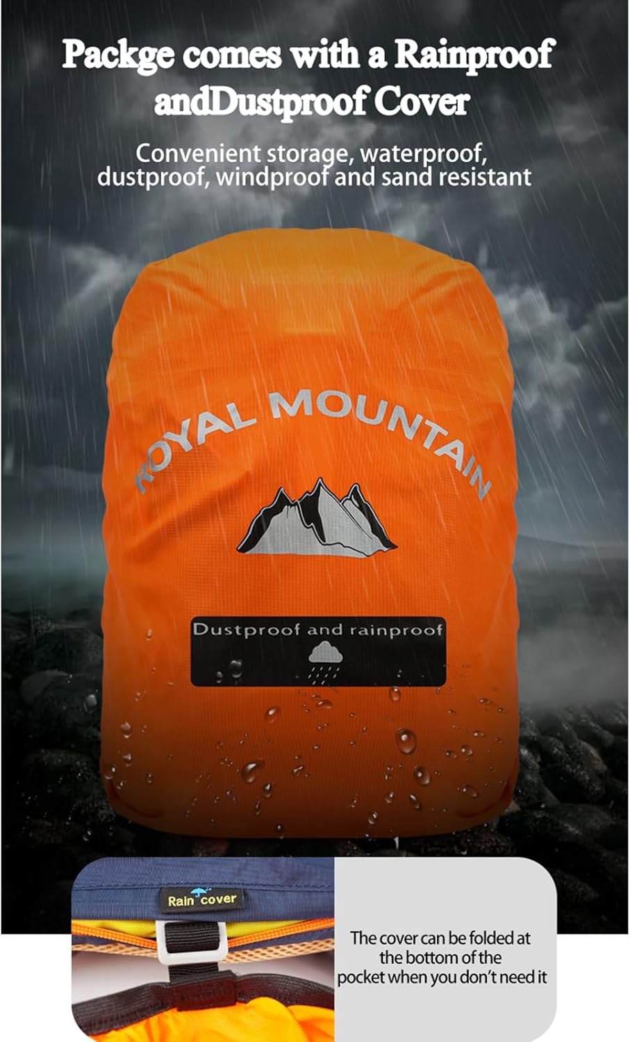 Small Hiking Backpack, 20L Lightweight Travel Backpacks For Men Women, Water Resistant Outdoor Day Pack, Ultralight Camping Daypack Backpacks, Durable Hiking Backpack Fit For Camping.(With Rain-cover)