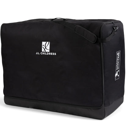 J.L. Childress Universal Stroller Travel Bag for Airplane - Fits Most Baby Strollers, Flying Essentials, Airport Accessories for Gate or Luggage Check, ID Card, AirTag Compatible - Large, Padded