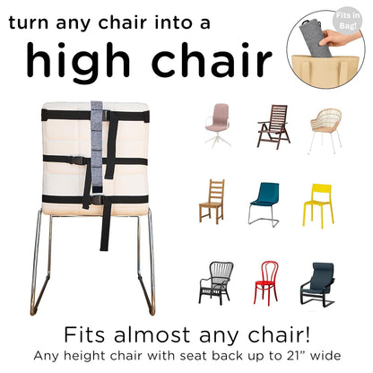 liuliuby Compact Travel High Chair | Portable High Chair for Baby | Baby Travel Essential Harness Seat | Must Haves for Vacations, Restaurants, Family Visits with Babies | Portable Highchair Seat