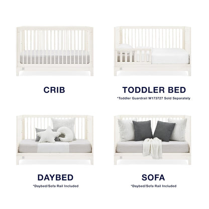 Delta Children babyGap Wren 4-in-1 Convertible Crib Greenguard Gold Certified, Antique White