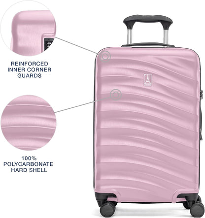 Travelpro Maxlite Air V2 Hardside Expandable Carry on Luggage, 8 Spinner Wheels, Lightweight Hard Shell Suitcase, TSA lock, Pink, Carry On 21-Inch