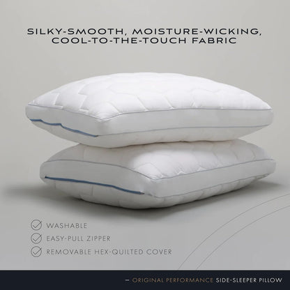 SHEEX Original Performance Down-Alternative Side Sleeper Pillow, Cooling Pillow with Support, Standard/Queen