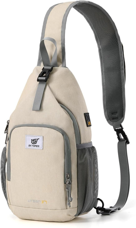 SKYSPER Sling Bag RFID Crossbody Sling Backpack Cross Body Shoulder Bag Travel Hiking Daypack for Women Men