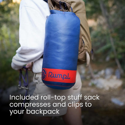 Rumpl Original Puffy Blanket - Warm, Water-Resistant Camping Blanket with 100% Recycled Synthetic Insulation, 52"x75", Original Puffy V2, Lavender Fade