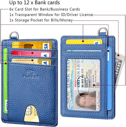 FurArt Slim Minimalist Wallet, Front Pocket Wallets, RFID Blocking, Credit Card Holder for Men & Women