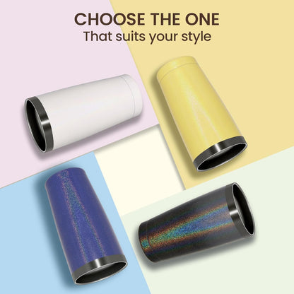 MEWAY 20oz Tumbler 4 Pack Double Wall Vacuum Insulated Travel Glitter Mug Bulk, Stainless Steel Tumblers with Lid and Straw, Powder Coated Coffee Cups for Woman(Rainbow Navy,Set of 4)