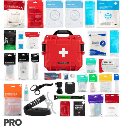 My Medic MYFAK Mini Pro Waterproof First Aid Kit - Emergency Medical & Survival Essentials, Supplies, & Must Haves For Car, Home Boat, Camping & Travel