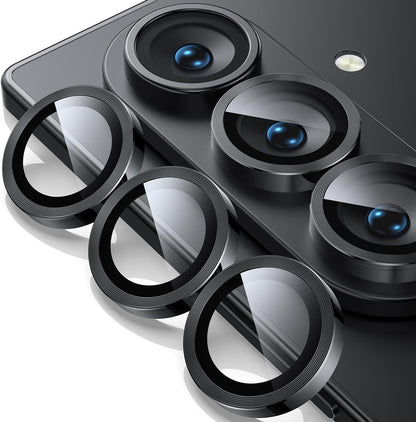 WSKEN for Z Fold 7 Camera Lens Protector Case Cover - Ultra HD Anti-Reflective Tempered Metal Glass Anti Scratch Rear Camera Screen Protector Film for Samsung Galaxy Z Fold 7 5G Accessories,Black