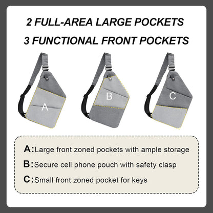Anti Theft Crossbody Travel Bags for Women Men Cross Body Slim Sling Handbags with S Hook Antitheft