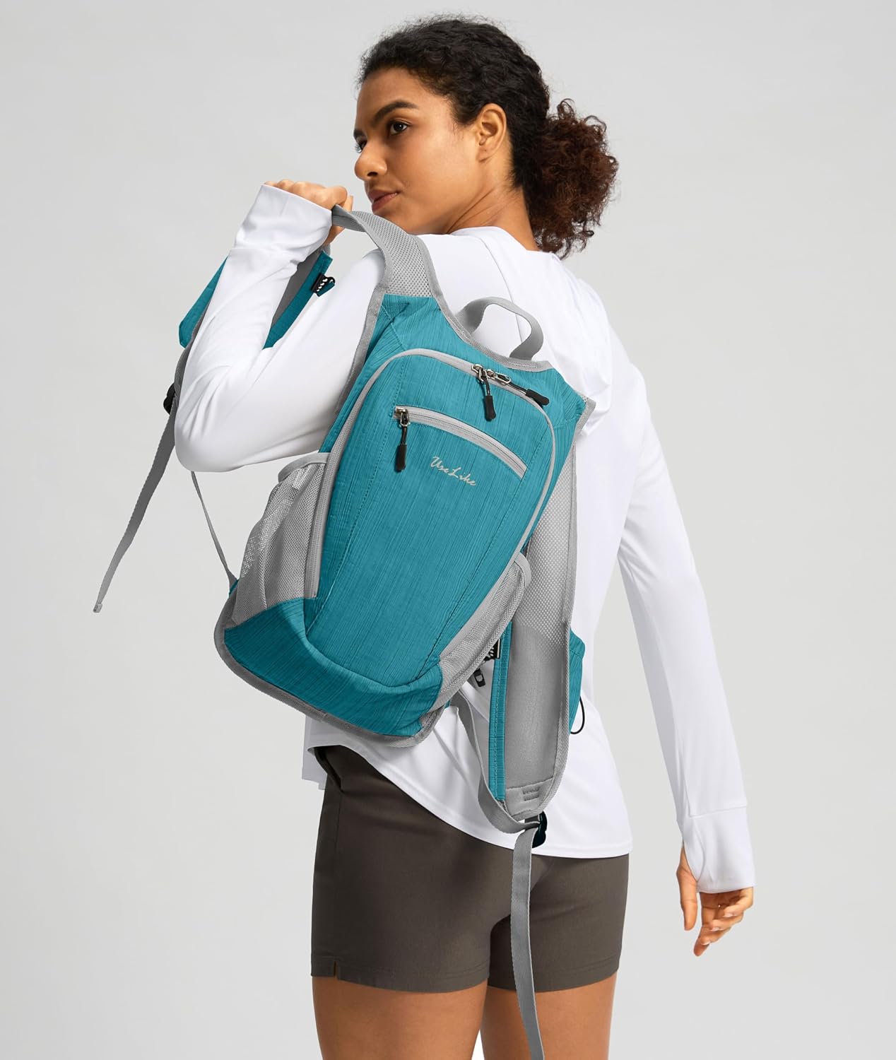 10L Small Hiking Backpack Travel Daypack Lightweight Packable Back Pack for Women Men(Teal Blue)