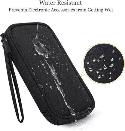 Electronics Accessories Bag / Electronic Organizer Case, Durable Small Electronics Accessories Storage Bag for Various USB, Cables, Hard Drive, Phone, Cords and Power Travel Gadget Carry Bag, Black