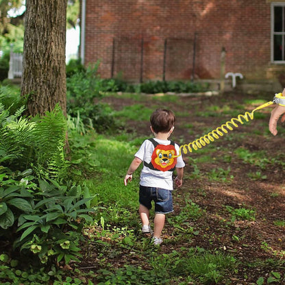 Toddlers Leash + Anti Lost Wrist Link Child Kids Safety Harness Kids Walking Wristband Assistant Strap Belt for Boys Pink Christmas Gift (Black 2)