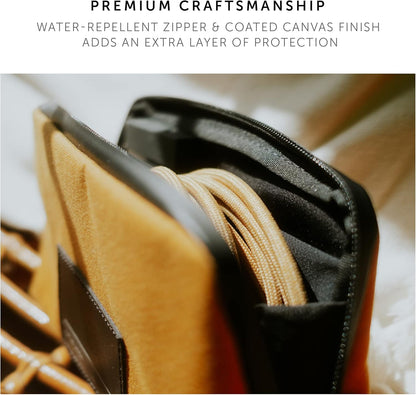 Native Union Stow Lite Organizer W.F.A Tech Organizer – Minimalist Travel Pouch Made of Recycled Materials for Everyday Accessory Storage & Protection – Stores Cables, Chargers & More (Black)