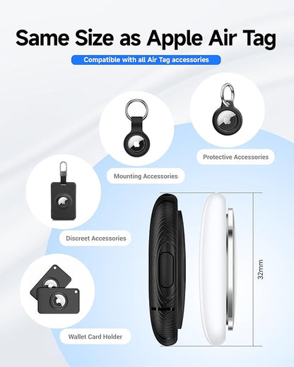 LiTag Duo - Dual System Tracker for iOS or Android, Bluetooth Tracking Tag/Key Finder/Luggage Tracker/Item Locator, Compatible with iOS Find My or Google Find Hub App (1 Pack)
