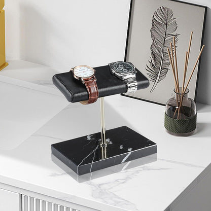 LYS&LYX Watch stand watch display stand watch holder watch Handcrafted watch holder (2--black/silver/black)