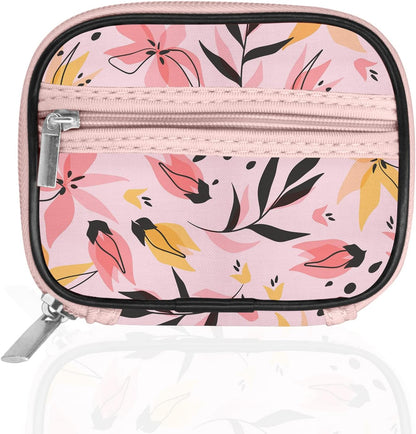 Serfeymi Weekly Travel Pill Organizer Pill Case for Purse with Removable 7 Day Pill Box, Fashionable Travel Medicine Organizer Pill Container for Medicine, Vitamin, Supplement - Pink 03